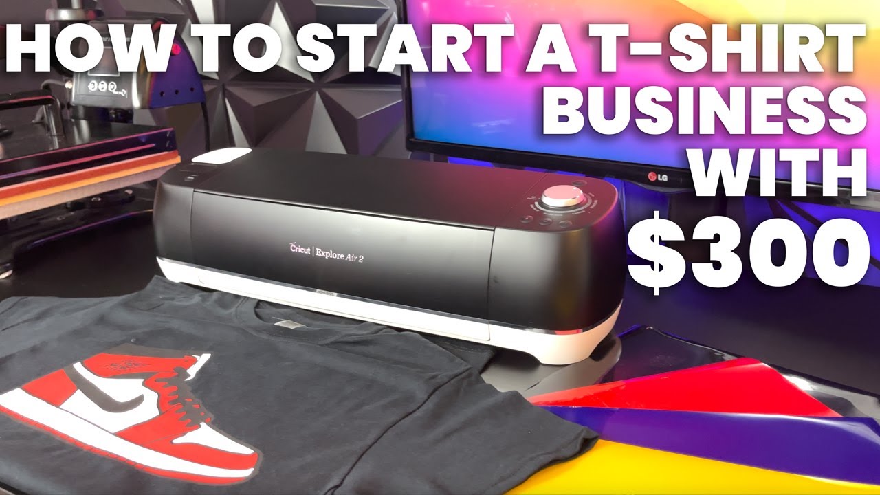 Watch video How To Start A T-Shirt Business With $300 (Cricut + Heat Press Machine) Now How To Start A T-Shirt Business With $300 (Cricut + Heat Press Machine)