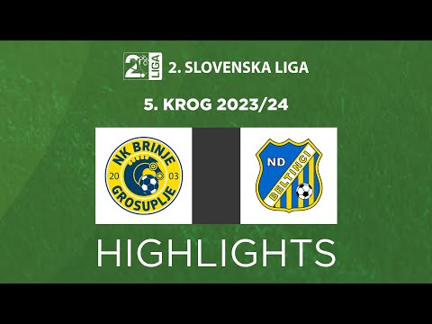 Brinje Grosuplje 2-1 Beltinci | 5. krog #2SNL 2023/24 | VRHUNCI