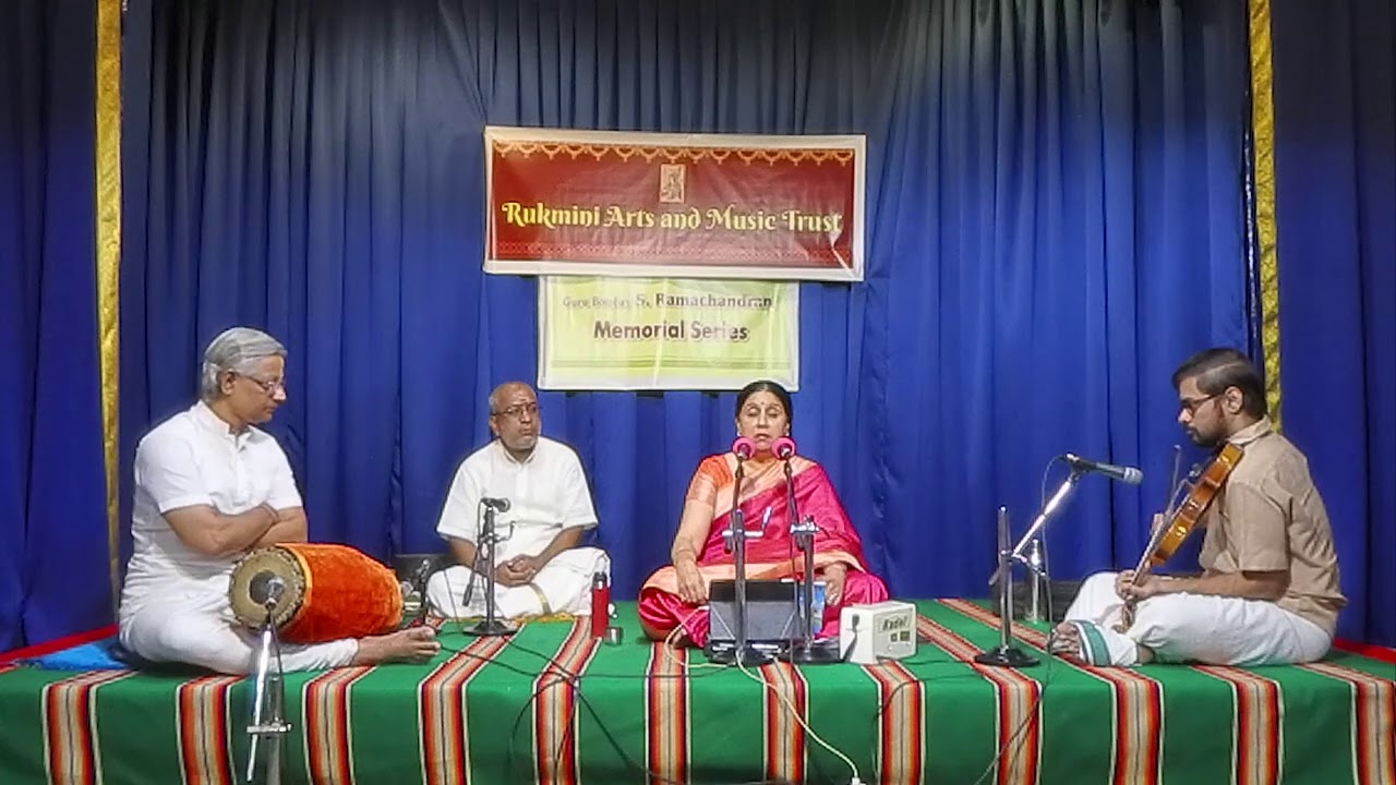 Vidushi. Aruna Ranganathan for Rukmini Art & Music Trust
