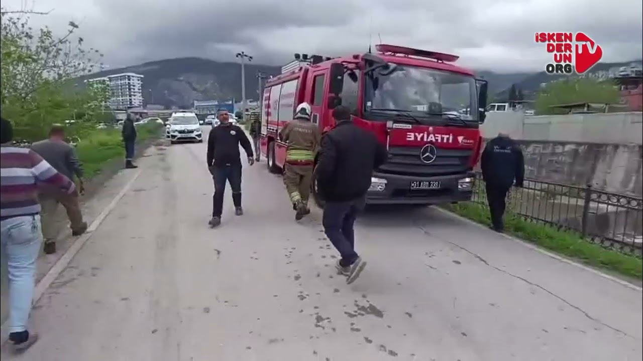 İskenderun’da Otomobil Feyezan Kanalına Uçtu…