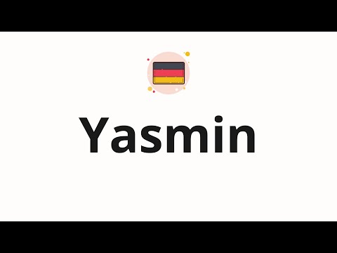 How to pronounce Yasmin
