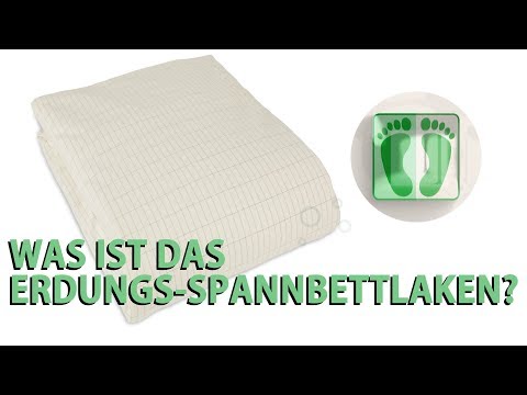 Das Original Erdungsprodukte® Spannbettuch. Earthing deutsch