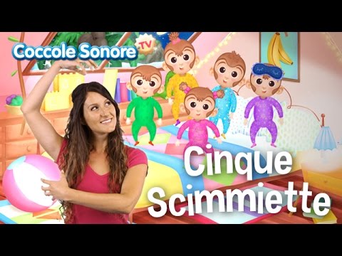 Cinque Scimmiette - Dance with Greta - Italian Songs for Children by Coccole Sonore