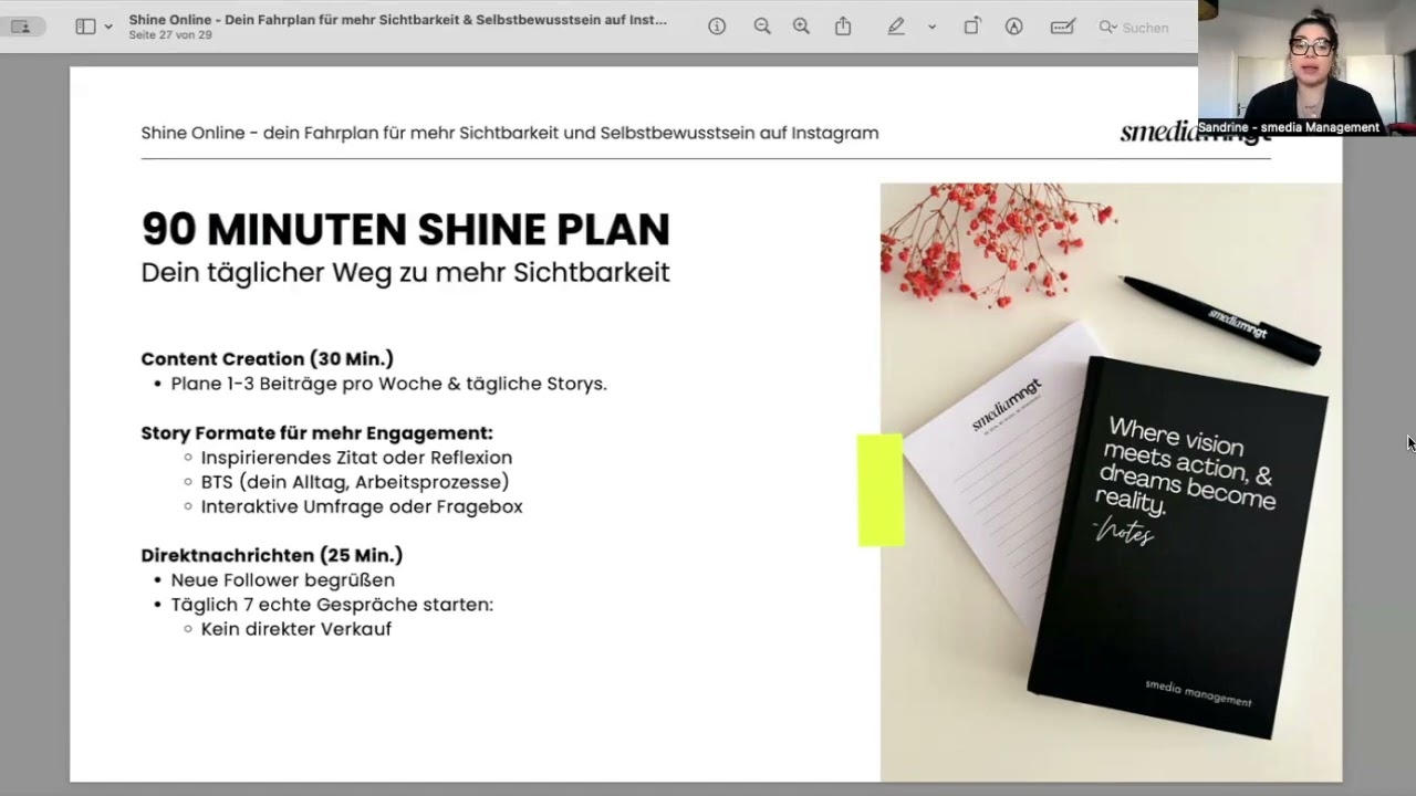 90 Minuten Shine Plan