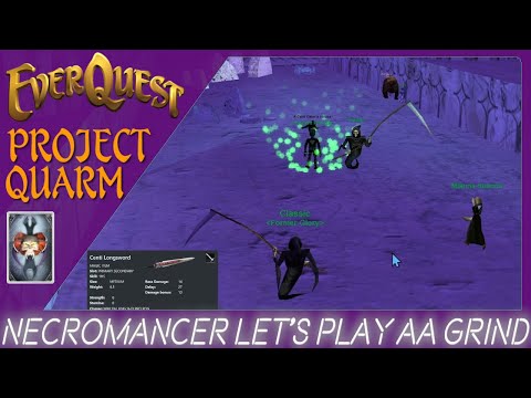 EverQuest Project Quarm | Necromancer Lvl 60 | Akeva Ruins  AA Grind | Item Droppage