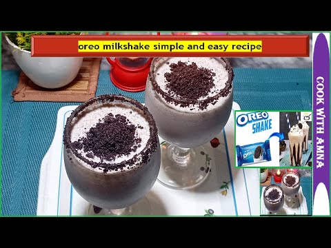oreo milkshake simple and easy recipe | how to make oreo milkshake |