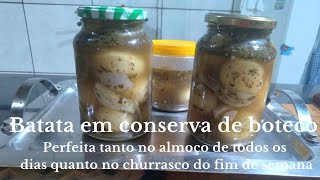 Batata em conserva de boteco