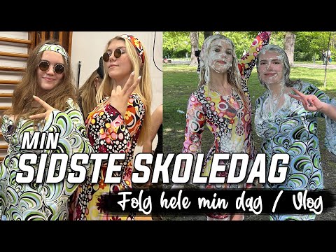 ❤️SIDSTE SKOLEDAG I 9 KLASSE ❤️ #Vlog - følg hele min dag 💘