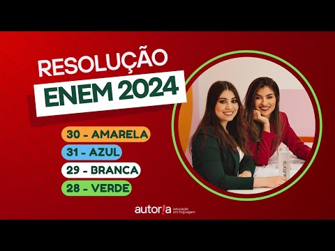 Resolução Enem 2024 - Autoria Linguagem - Questão 30 | Linguagens, prova amarela