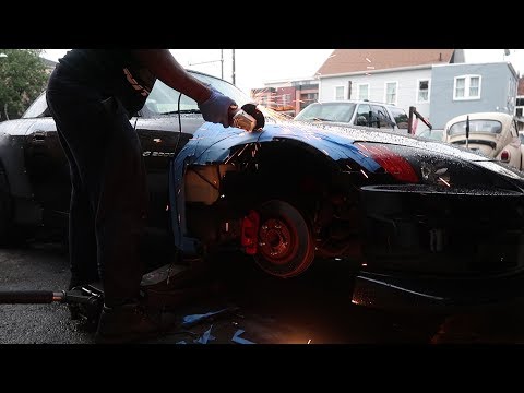 Finally cutting into my honda s2000 / widebody install