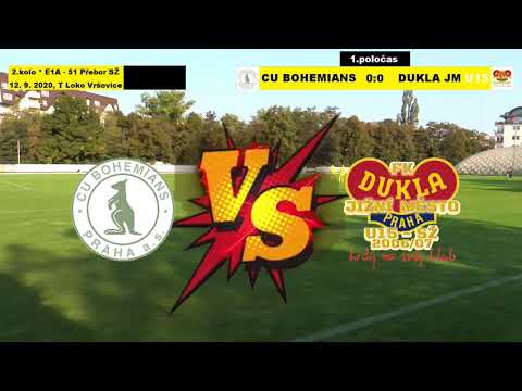 2.kolo ⚽ CU BOHEMIANS Praha @ FK DUKLA Jižní Město U15 ◙ 12.9.2020 ᴴᴰ ⚽ E1A PŘEBOR STARŠÍCH ŽÁKŮ