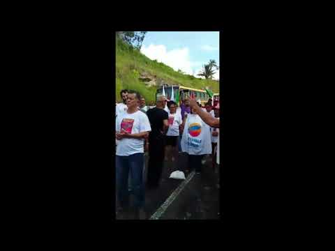 Povo de Salto da Divisa/MG luta por Direitos na Bahia na Barragem de Itapebi: Romaria águas/Vídeo 1