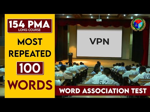 Word Association Test (Set 4)  |  WAT  | 154 PMA | ISSB |  Ex-ISSB Psychologist