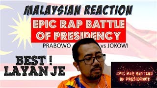 Download lagu MALAYSIAN REACTION Prabowo VS Jokowi - Epic Rap Battles Of Presidency mp3