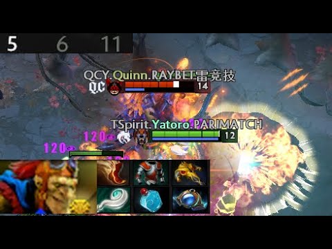 Quinn - Batrider | Team Spirit vs Quincy Crew  (game 2) BO2 | The International 2021