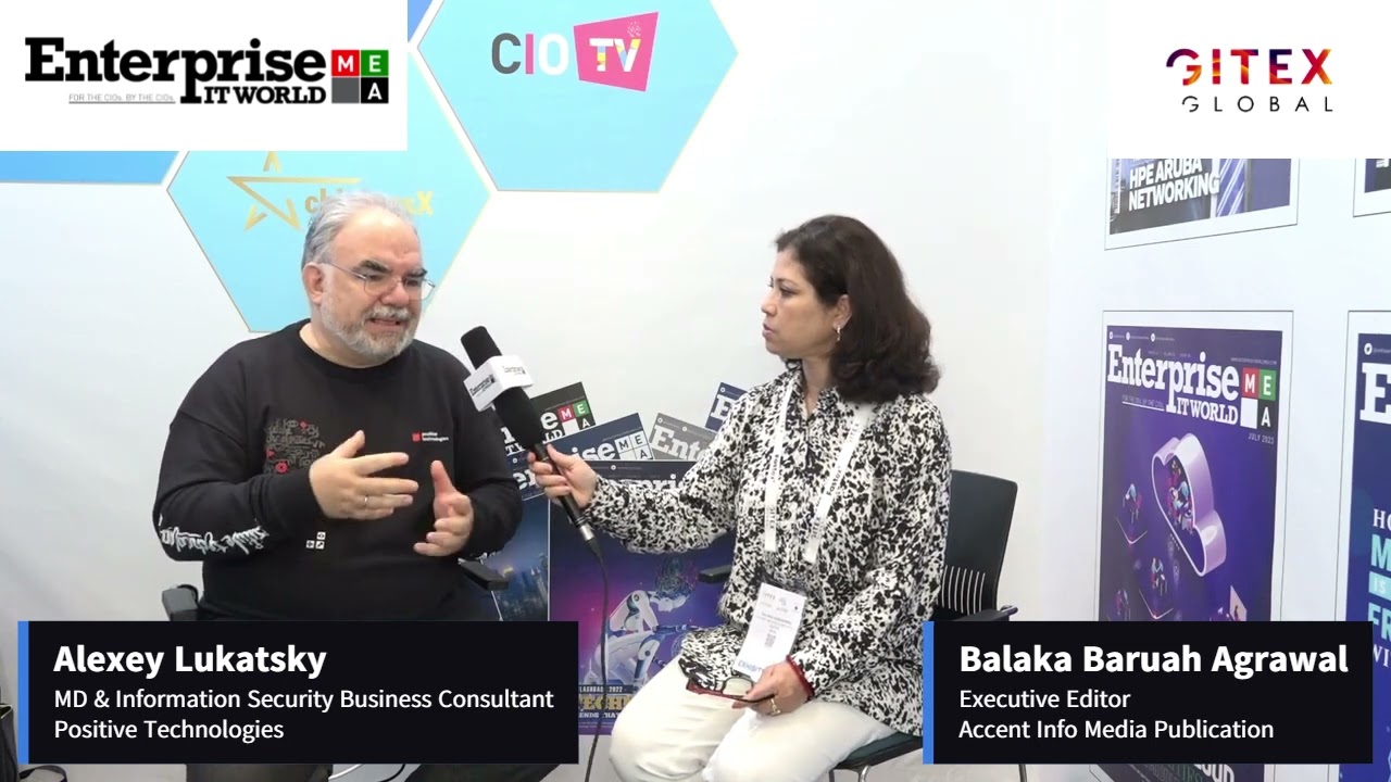 Alexey Lukatsky, MD & Information Security Business Consultant, Positive Technologies at Gitex 2023