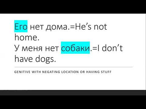 ALL Uses of Russian Genitive