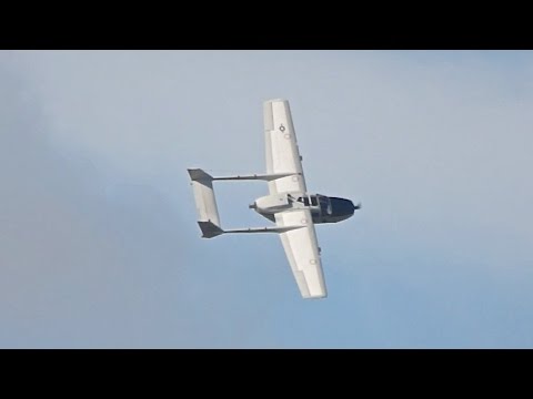Cessna O-2 Skymaster flying display at Sanicole Airshow 2015