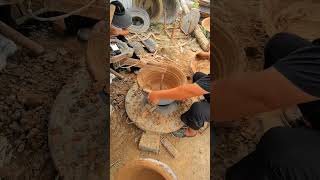 Handmade small aluminum pot mold