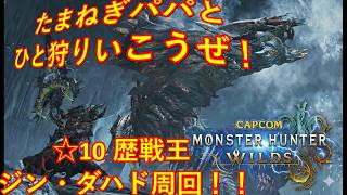 【パパゲーム】 #モンハンワイルズ HR216 ！☆10クエ挑戦！！　歴戦王ジン・ダハドとか！　狩猟笛練習と装備強化目的