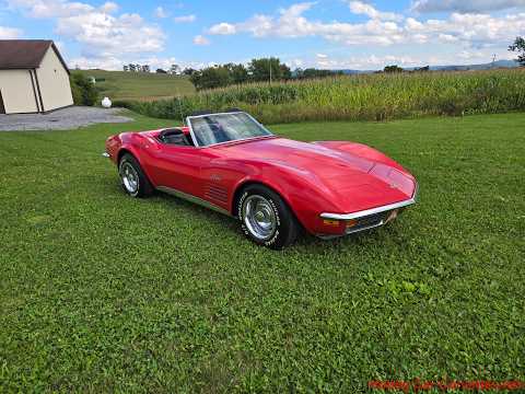 1972 Mille Miglia Red Corvette Convertible 4spd Video