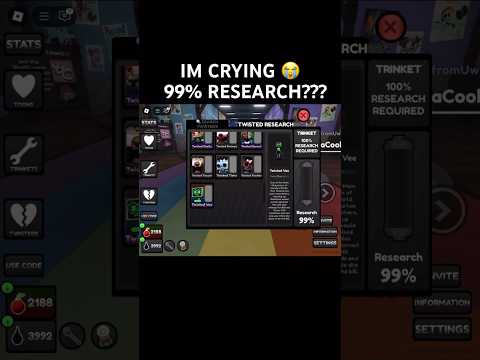 I have 99% research on twisted Vee 😭 #dandysworld #roblox #vee