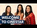 Zoe Saldana Mariel Saldana And Cisely Saldana Welcome To Cinestar