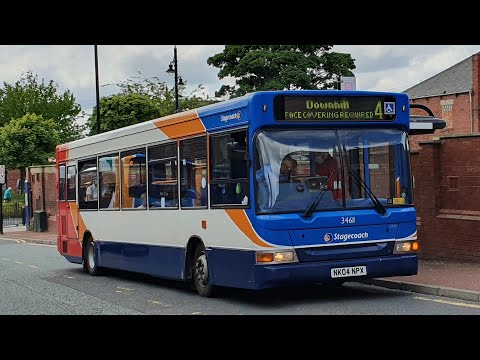 OLD DART: Route 4 | NK04NPX/34611 - Stagecoach North East: Dennis Dart SLF/Transbus Pointer 2