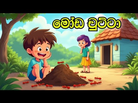 Moda Chutta  -Sinhala cartoon  | sinhala lama kathandara / cartoon story