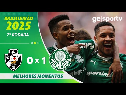 Gols e lances de Vasco da Gama x Palmeiras