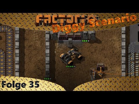 Factorio - Diggy Scenario - Viele kleine bumsies - Let's Play 35 - Deutsch - German
