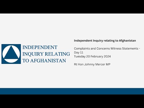 Day 11 - IIA Witnesses - Rt Hon Johnny Mercer MP