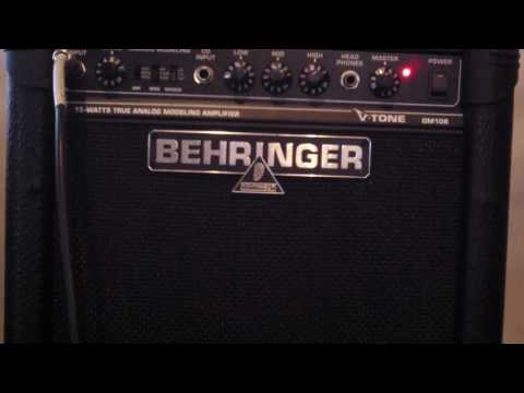 Behringer V Tone GM108 small analog tube modeling combo Demo / Commentary