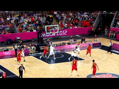 Opening tip off Great Britain vs China Mens Olympic Basketball London 2012