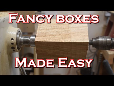 Woodturning that sells simple boxes in 6 easy steps. beginners wood turning
