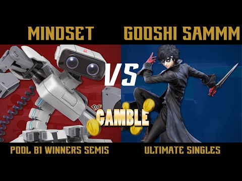 The Gamble Pool B1 Winners Semi Finals - Mindset (R.O.B) vs. Gooshi sammm (Joker) - SSBU