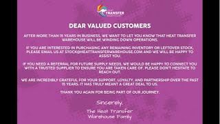 LIVE: Heat Transfer Warehouse Going Out Of Business! Is it Karma?