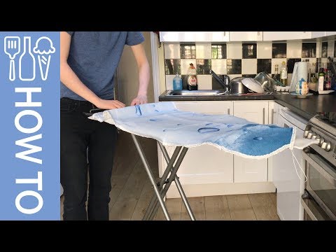 How to change an ironing board cover.
