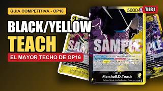 🏴‍☠️Cómo jugar Black/Yellow Marshall.D.Teach (OP16) EN 3 MINUTOS | Guía One Piece TCG🏴‍☠️