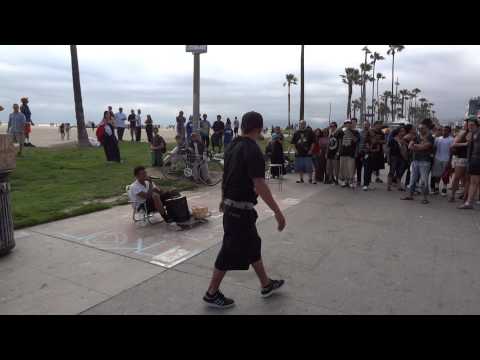 A beatboxer feat. breakdancer - Boardwalk, Venice Beach