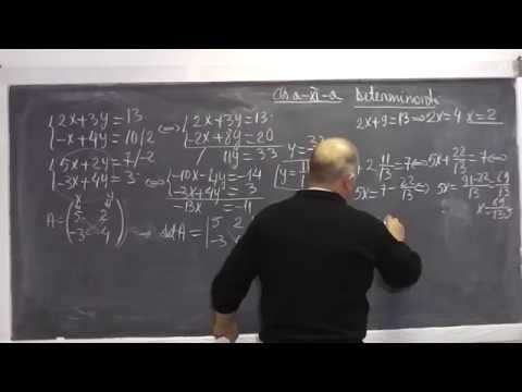 Lectia 695 - Matrice | Determinanti de ordin 2 si 3 | Rezolvarea sistemelor liniare - Tema Clasa 11