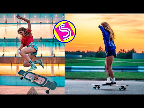 🛹 Longboard Girls Dancing - Best Longboarding Skills Compilation 2020