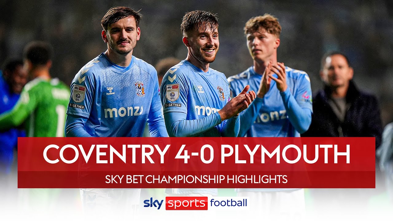 Eccles bags brace as Coventry THUMP Plymouth | Coventry 4-0 Plymouth | Championship Highlights