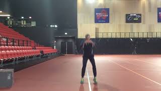 max afstand springen (serie van 3 )