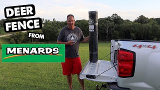Installing TALL Deer Fence from Menards