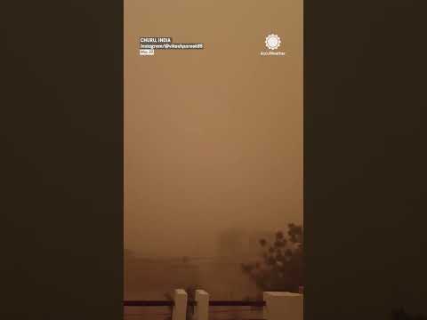 Watch Haboob Dust Storm Overtake Churu, India
