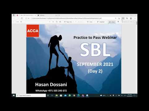 ACCA SBL SEP2021 DAY 2