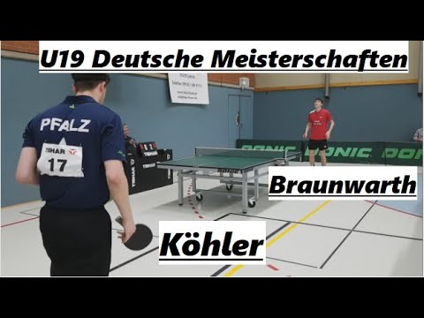 U19 DM 2023 | F.Köhler(2119TTR) gegen M.Braunwarth(2040TTR)
