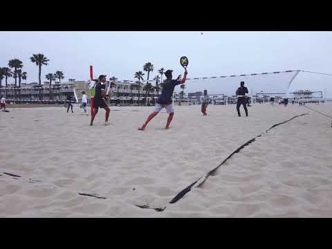 Beach Tennis Rally Hermosa Beach