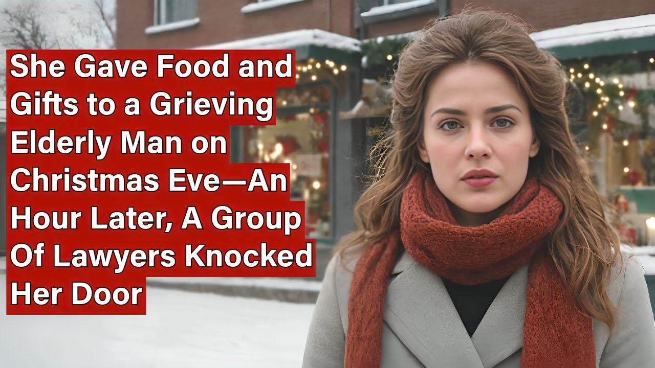 She Gave Food and Gifts to a Grieving Elderly Man on Christmas—An Hour Later, His Lawyers Knocked...